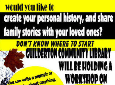 Guilderton Library Memoir Workshop