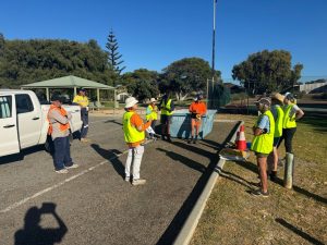 Preparing the road team