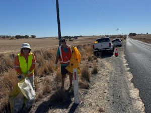 Road team in action