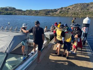 Boat team preparing